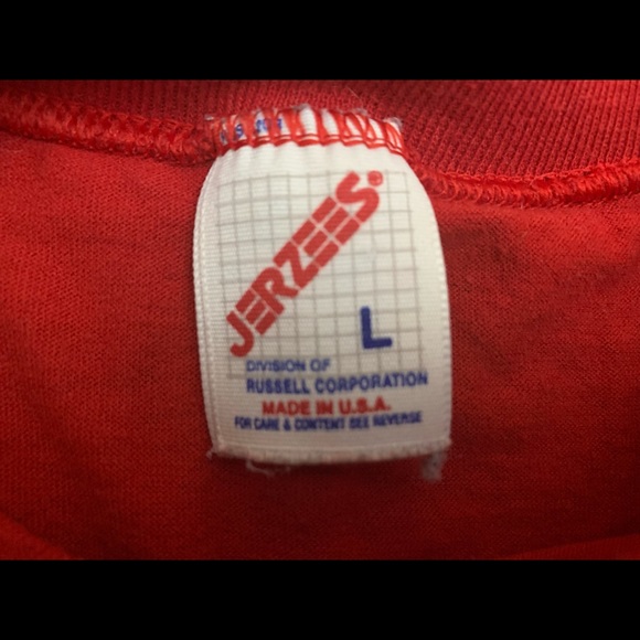 Vintage Jerzees Single Stitch Leopard Tee Sz. L - Picture 3 of 4